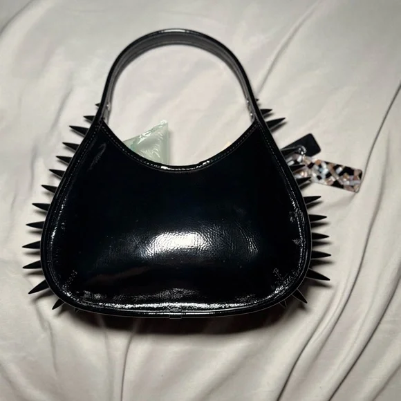 Coachtopia Crinkle Patent Coachtopia Leather With Spikes All Over Ergo - Picture 2 of 8